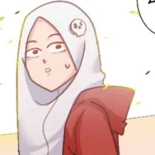 ℹ️ Kartun, Muslim, Hijab, Anime, Tengkorak, Potret telegram sticker