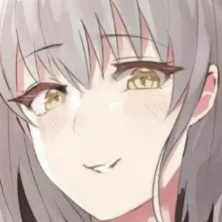 😏 애니메이션, 소녀, 만화, 미소, 인물 사진 telegram sticker
