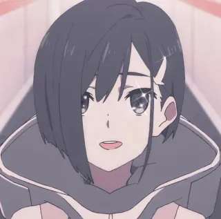 🫐 Ichigo Darling in the Franxx Anime, Karakter, Ichigo, Darling in the Franxx whatsapp sticker