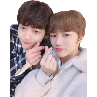 ❤️ Pop coreano, K-Pop, Amici, Tenerezza, Gesto del cuore telegram sticker