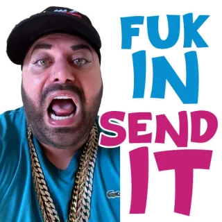 📪 FUK IN SEND IT оскорбительный, ругательство, выражение, мем, отправляй, взрослый юмор whatsapp sticker