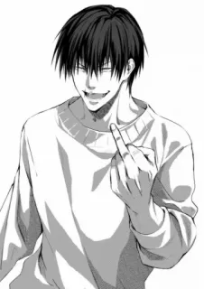 💗 Anime, dedo do meio, rude, homem, arte, gesto telegram sticker