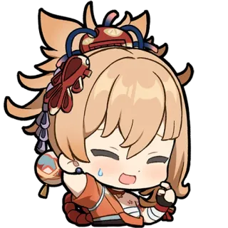 😅 Yoimiya Genshin Impact Yoimiya, Genshin Impact, Anime, Chibi, Adesivo telegram sticker