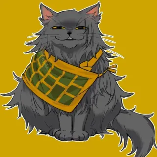 🐈 Katze, Bandana, Tier, Haustier, Cartoon Katze telegram sticker