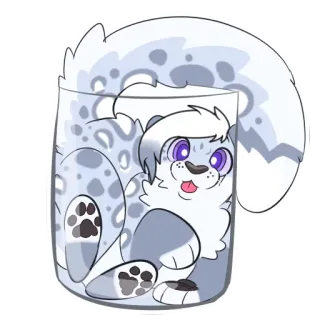 🛢 Aufkleber, niedlich, Tier, fellig, Cartoon telegram sticker