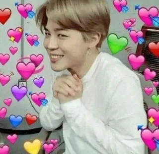 😏 Jimin jimin, kpop, heart, love, bts, idol telegram sticker