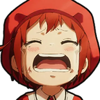 🩸 Anime, weinen, traurig, Mädchen, rot, Cells at Work whatsapp sticker