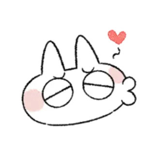😺 fofo, gato, coração, amor, animal, kawaii, branco telegram sticker