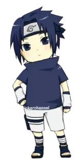 😏 Sasuke Naruto stickerchannel anime, Sasuke, Naruto, manga, cartoon, chibi telegram sticker