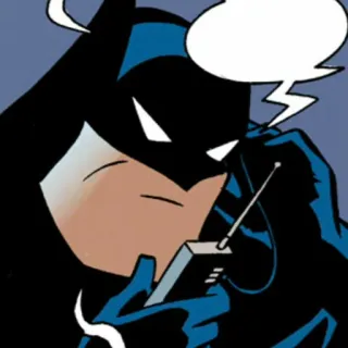 📎 Batman Batman, Cartoon, Comic, Superheld, Detektiv, Gotham City telegram sticker