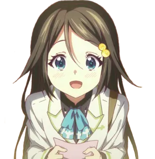 😍 Anime, Ragazza, Uniforme scolastica, Carina, Sorriso telegram sticker