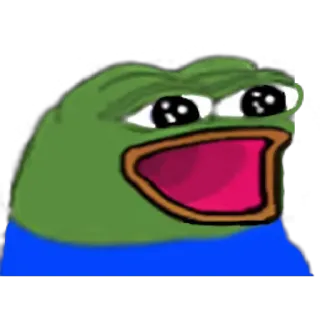 Peepo frog by @ne_sirozhka telegram stickers