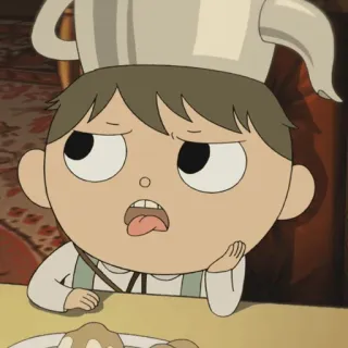 🍫 Wirt Over the Garden Wall 卡通, 花园墙外, 沃特, 角色, 动画 telegram sticker