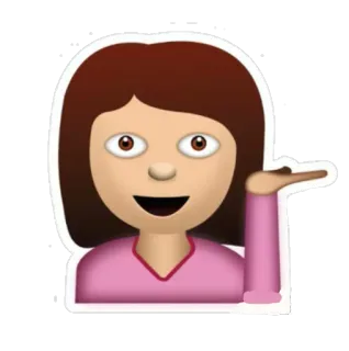 💁 Эмодзи, Женщина, Девушка, Жест telegram sticker