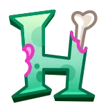 Spooky Letters telegram emojis 🔤