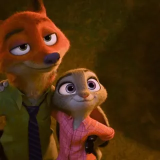 🥕 Nick Wilde and Judy Hopps Zootopia telegram sticker