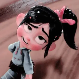 🎀 Vanellope von Schweetz Wreck-It Ralph desenho animado, personagem, filme, disney, vanellope, detona ralph, doce whatsapp sticker