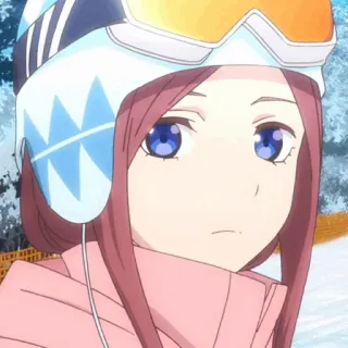 🐾 Anime, Sci, Inverno, Neve, Personaggio, Outdoor, Sport telegram sticker