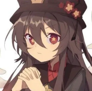 😒 Hu Tao Genshin Impact anime, genshin impact, hu tao, video game, character telegram sticker