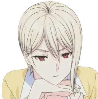 😒 Erina Nakiri Food Wars!: Shokugeki no Soma Anime, Personnage, Erina Nakiri, Food Wars, Cheveux blonds, Yeux rouges whatsapp sticker
