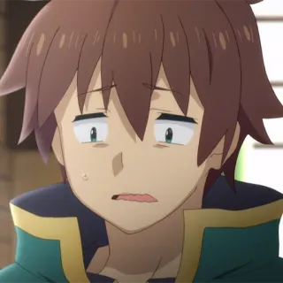🛡 Kazuma KonoSuba 动漫, 害羞, 异世界, 和真, 为美好的世界献上祝福 telegram sticker