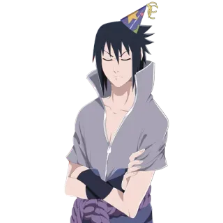 Sasuke ┈➤ @anime_stickerspack telegram stickers