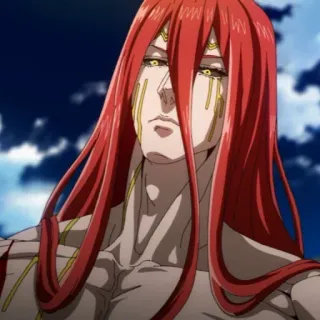 💈 Buddha Record of Ragnarok anime, god, long hair, record of ragnarok telegram sticker