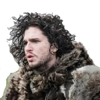 😳 Jon Snow Game of Thrones Jon Snow, Game of Thrones, inverno, fantasy, televisione, personaggio telegram sticker
