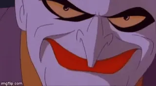 🥴 Joker Joker, Batman, DC Comics, villain, evil, crazy, clown telegram sticker
