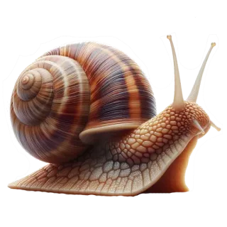 🌍 snail, animal, shell, gastropod, nature, wildlife telegram sticker