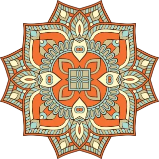🎨 曼荼羅, パターン, デザイン, 幾何学, アート, オーナメント, 装飾 telegram sticker