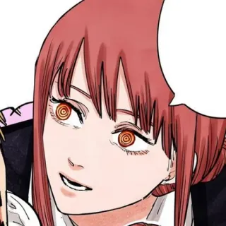 🍒 Makima Chainsaw Man Anime, Manga, Chainsaw Man, Makima, Anime Mädchen, Charakter, Porträt telegram sticker