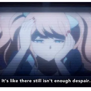 😰 Junko Enoshima Danganronpa It's like there still isn't enough despair. Anime, Rozpacz, Danganronpa, Junko Enoshima, Manga telegram sticker