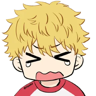 😭 Anime, Kreskówka, Płacz, Smutny, Emocjonalny telegram sticker