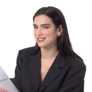 🖇 Dua Lipa Sängerin, Promi, Frau, Porträt, Dua Lipa whatsapp sticker