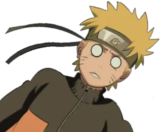 😳 Naruto อนิเมะ, นารูโตะ, การ์ตูน, ตกใจ, ตัวละคร telegram sticker