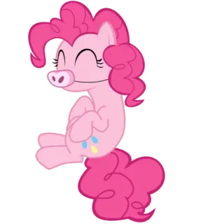 🐽 Pinkie Pie My Little Pony Пони, Мультфильм, Розовый, Милый, Персонаж telegram sticker