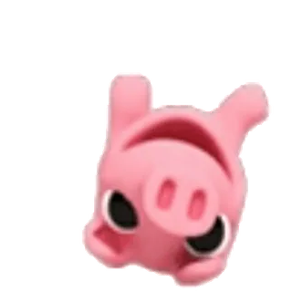 🤪 돼지, 동물, 귀여운, 분홍색, 만화 whatsapp sticker