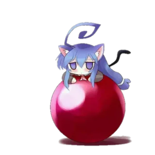 😄 anime, gato, lindo, kawaii, mascota, pelota whatsapp sticker