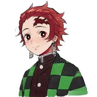 😊 Tanjiro Kamado Demon Slayer Anime, Thanh gươm diệt quỷ, Tanjiro Kamado, Nhân vật, Manga telegram sticker
