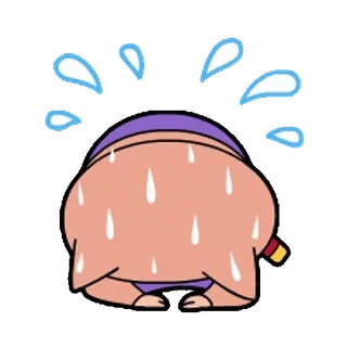 🙇‍♀️ sweat, stress, worry, anime, cartoon telegram sticker