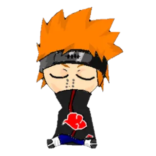 😴 Pain Naruto Anime, Naruto, Pain, Karakter, Fanart, Stiker telegram sticker