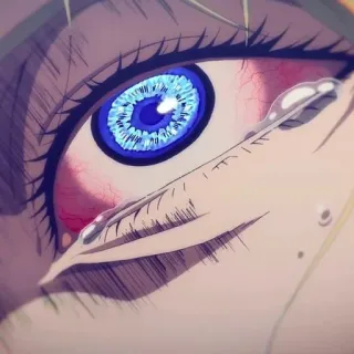 👁 目, 泣く, 涙, アニメ, 悲しい telegram sticker
