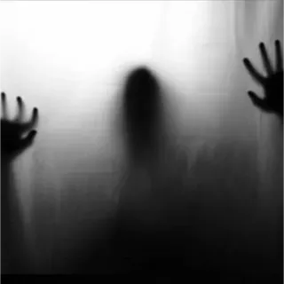 🖤 horror, ghost, scary, silhouette, eerie telegram sticker