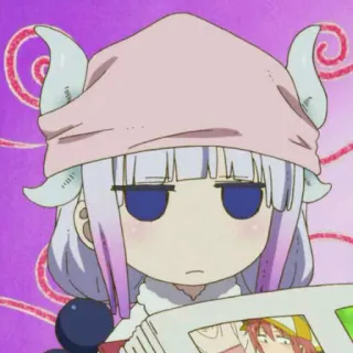 😞 Kanna Kamui Miss Kobayashi's Dragon Maid アニメ, カンナ, ドラゴン, メイド, カンナカムイ telegram sticker