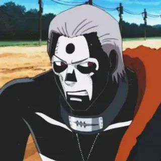 😡 Kakuzu Naruto Аниме, Наруто, Какузу, Акацуки, Ниндзя, Злодей telegram sticker