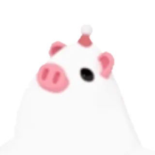 ⛄️ 돼지, 동물, 귀여운, 스티커, 만화, 카와이 whatsapp sticker