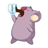 😪 Coffee café, animal, fofo, bebida telegram sticker