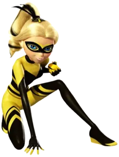 🐝 Queen Bee Miraculous: Tales of Ladybug & Cat Noir super-héros, dessin animé, personnage, reine des abeilles, miraculous ladybug telegram sticker