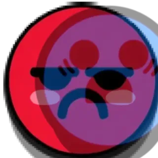 😵‍💫 emoji, sad, crying, cartoon telegram sticker